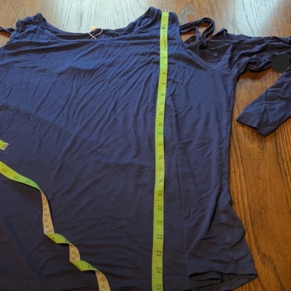 Scarmat cold shoulder long sleeve top blue XXL - Picture 5 of 7